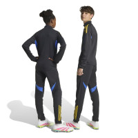 adidas Manchester United Survêtement 1/4-Zip 2025-2026 Enfants Noir Bleu Jaune