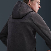 Gilet de sport Nike Tech Fleece gris foncé noir