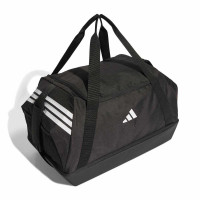 Sac de football adidas Tiro avec compartiment à chaussures, taille moyenne, noir et blanc