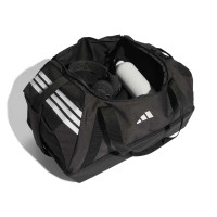Sac de football adidas Tiro avec compartiment à chaussures, taille moyenne, noir et blanc