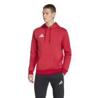Sweat à capuche adidas Entrada 26 rouge blanc