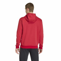 Sweat à capuche adidas Entrada 26 rouge blanc