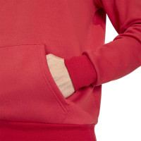 Sweat à capuche adidas Entrada 26 rouge blanc