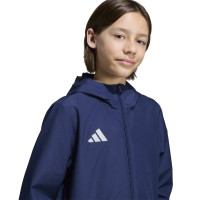adidas Entrada 26 Allweather Trainingsjack Kids Donkerblauw Wit
