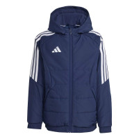 adidas Tiro 26 Winterjas Kids Donkerblauw Wit