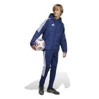 adidas Tiro 26 Winterjas Kids Donkerblauw Wit