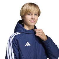adidas Tiro 26 Winterjas Kids Donkerblauw Wit