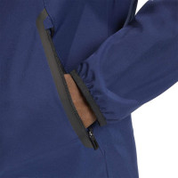 Coupe-vent adidas Tiro Travel bleu foncé noir