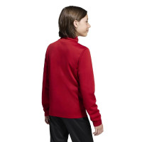 Survêtement adidas Entrada 26 à 1/4 fermeture éclair pour enfants, rouge et noir
