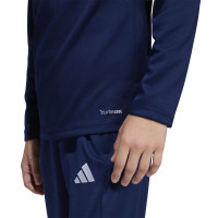 Survêtement adidas Entrada 26 à 1/4 fermeture éclair pour enfants, bleu foncé et blanc