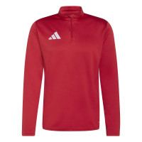 Survêtement adidas Entrada 26 à 1/4 fermeture éclair rouge et noir