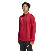 Survêtement adidas Entrada 26 à 1/4 fermeture éclair rouge et noir