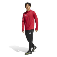 Survêtement adidas Entrada 26 à 1/4 fermeture éclair rouge et noir