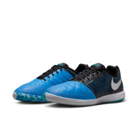 Nike Lunargato II Chaussures de Foot en Salle (IN) Noir Bleu Argenté