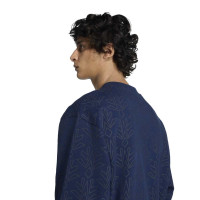 adidas Arsenal Lifestyler Crew Sweat-Shirt Bleu Foncé Jaune-Doré