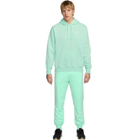 Combinaison de jogging en polaire Nike Sportswear Club à capuche vert menthe et blanc