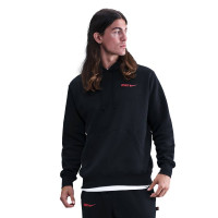 Nike Atletico Madrid Joggingpak Hooded 2025-2026 Zwart Rood