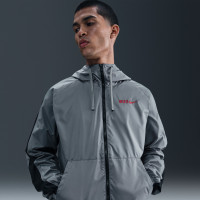 Nike Atletico Madrid Survêtement à Capuche Woven 2025-2026 Gris Noir Rouge Blanc