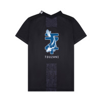 Maillot de Football Touzani Taisho pour Enfants, noir, bleu, blanc