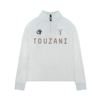 Survêtement Touzani Platinum Bekko 1/4 Zip pour Enfants, bleu clair et blanc