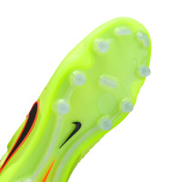 Nike Tiempo Legend 10 Elite Gazon Naturel Chaussures de Foot (FG) Jaune Vif Noir Orange