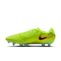 Nike Tiempo Legend 10 Elite IJzeren-Nop Voetbalschoenen (SG) Anti-Clog Neongeel Zwart Oranje