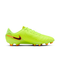 Nike Tiempo Legend 10 Academy Gras / Kunstgras Voetbalschoenen (MG) Neongeel Zwart Oranje