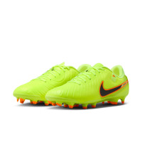 Nike Tiempo Legend 10 Academy Gras / Kunstgras Voetbalschoenen (MG) Neongeel Zwart Oranje
