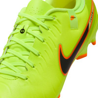 Nike Tiempo Legend 10 Academy Gras / Kunstgras Voetbalschoenen (MG) Neongeel Zwart Oranje