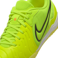 Nike Tiempo Legend 10 Academy Chaussures de Foot en Salle (IN) Jaune Noir Orange