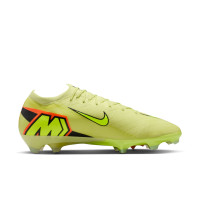 Nike Zoom Mercurial Vapor 16 Elite Gazon Naturel Chaussures de Foot (FG) Jaune Jaune Néon Orange