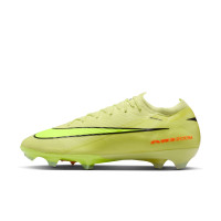 Nike Zoom Mercurial Vapor 16 Elite Gazon Naturel Chaussures de Foot (FG) Jaune Jaune Néon Orange
