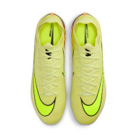 Nike Zoom Mercurial Vapor 16 Elite Gazon Naturel Chaussures de Foot (FG) Jaune Jaune Néon Orange