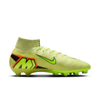 Nike Zoom Mercurial Superfly 10 Elite Gazon Artificiel Chaussures de Foot (AG) Jaune Jaune Néon Orange
