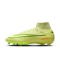 Nike Zoom Mercurial Superfly 10 Elite Gazon Artificiel Chaussures de Foot (AG) Jaune Jaune Néon Orange
