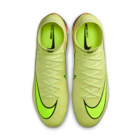 Nike Zoom Mercurial Superfly 10 Elite Gazon Artificiel Chaussures de Foot (AG) Jaune Jaune Néon Orange