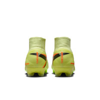 Nike Zoom Mercurial Superfly 10 Elite Gazon Artificiel Chaussures de Foot (AG) Jaune Jaune Néon Orange
