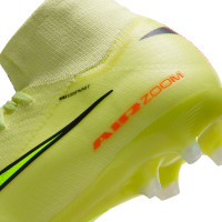 Nike Zoom Mercurial Superfly 10 Elite Gazon Artificiel Chaussures de Foot (AG) Jaune Jaune Néon Orange