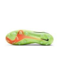 Nike Phantom 6 High Elite Gras Voetbalschoenen (FG) Geel Oranje Zwart