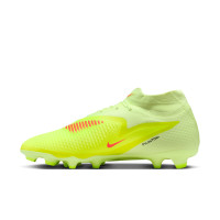 Nike Phantom 6 High Academy Gras / Kunstgras Voetbalschoenen (MG) Geel Oranje Zwart