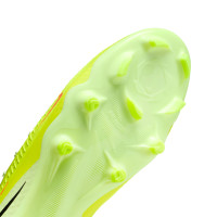 Nike Phantom 6 High Academy Gras / Kunstgras Voetbalschoenen (MG) Geel Oranje Zwart