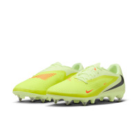 Nike Phantom 6 Low Academy IJzeren-Nop Voetbalschoenen (SG) Anti-Clog Geel Oranje Zwart