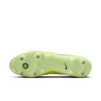 Nike Phantom 6 Low Academy IJzeren-Nop Voetbalschoenen (SG) Anti-Clog Geel Oranje Zwart