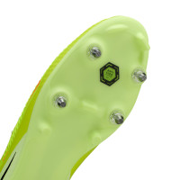 Nike Phantom 6 Low Academy IJzeren-Nop Voetbalschoenen (SG) Anti-Clog Geel Oranje Zwart