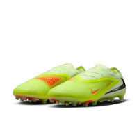 Nike Phantom 6 Low Elite Gazon Artificiel Chaussures de Foot (AG) Jaune Orange Noir