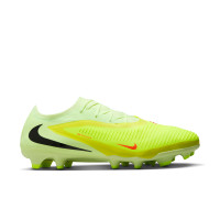Nike Phantom 6 Low Pro Gazon Naturel Chaussures de Foot (FG) Jaune Orange Noir