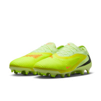 Nike Phantom 6 Low Pro Gazon Naturel Chaussures de Foot (FG) Jaune Orange Noir
