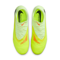 Nike Phantom 6 Low Pro Gazon Naturel Chaussures de Foot (FG) Jaune Orange Noir