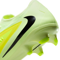 Nike Phantom 6 Low Pro Gazon Naturel Chaussures de Foot (FG) Jaune Orange Noir
