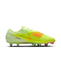 Nike Phantom 6 Low Elite IJzeren-Nop Voetbalschoenen (SG) Geel Oranje Zwart